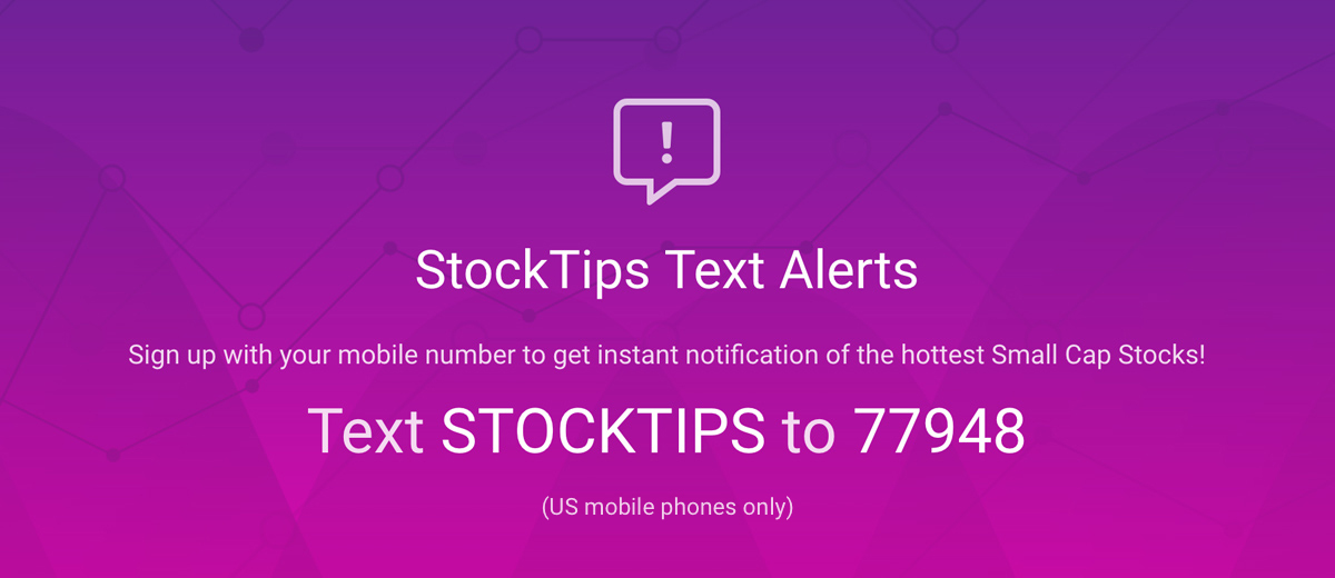Text STOCKTIPS to 77948