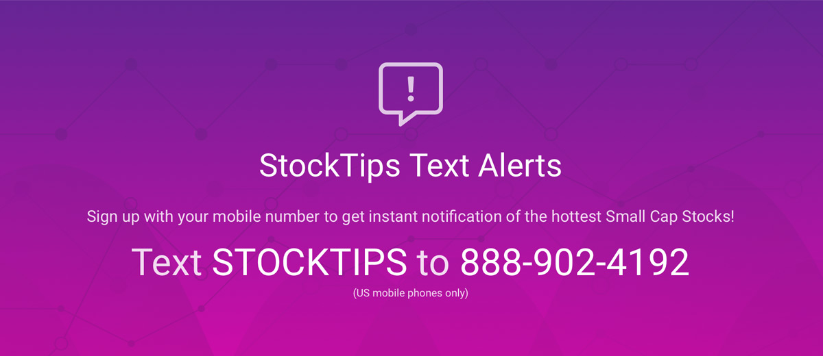 Text STOCKTIPS to 77948